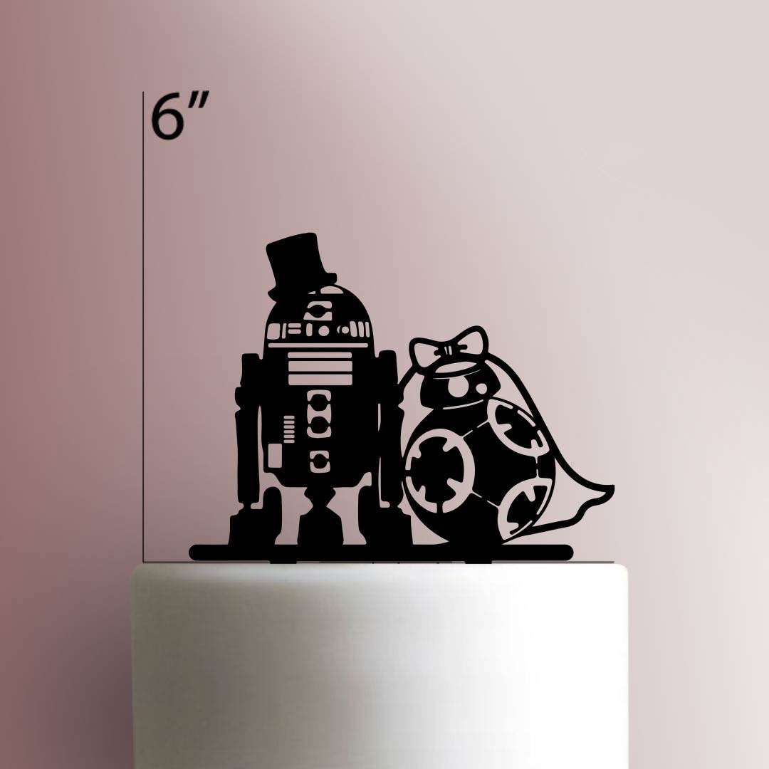 R2-D2 and BB-8 Wedding 225-042 Cake Topper