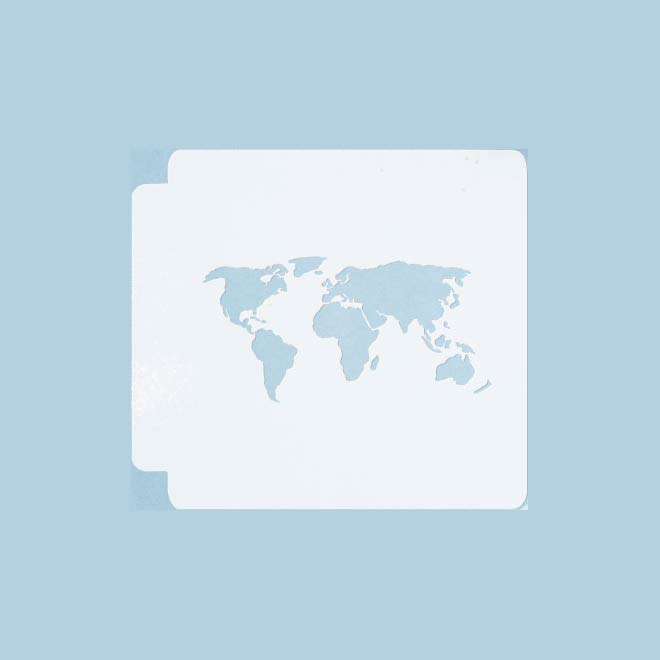 World Map 783-144 Stencil (4 inch)