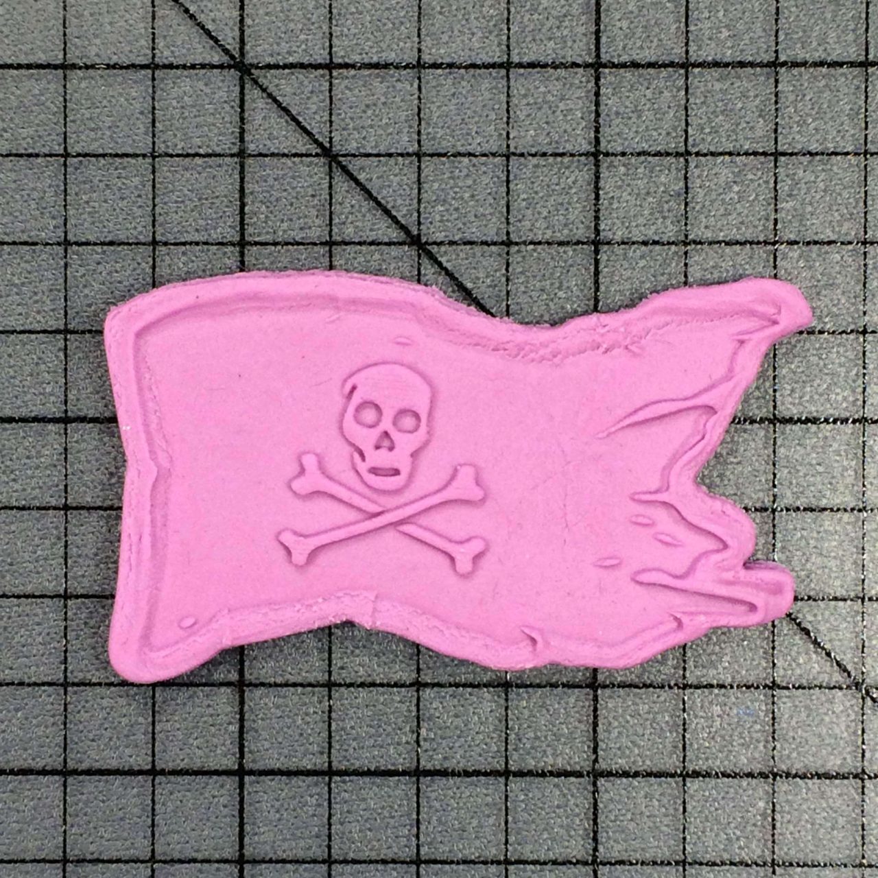 Pirate Flag 101 Cookie Cutter and Stamp (Embossed 1)