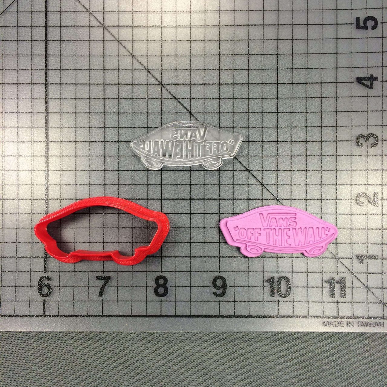 Vans Logo 100 Cookie Cutter and Stamp (Imprinted 1)