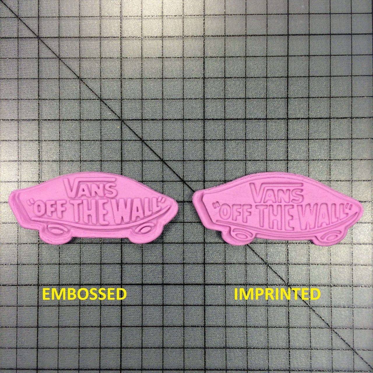 Vans Logo 100 Cookie Cutter and Stamp (written)
