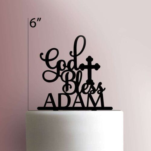 Custom God Bless 225-080 Cake Topper