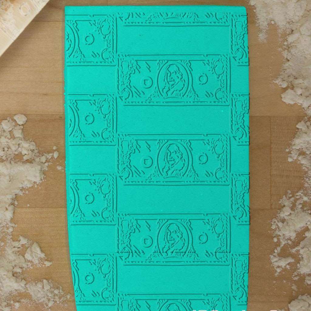 Money Pattern 765-119 Rolling Pin (Large)