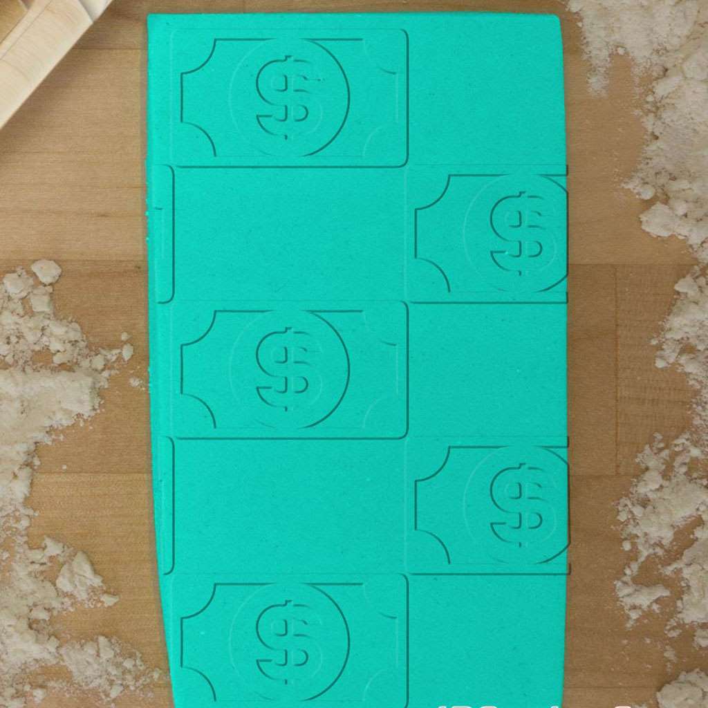 Money Pattern 765-121 Rolling Pin (Large)