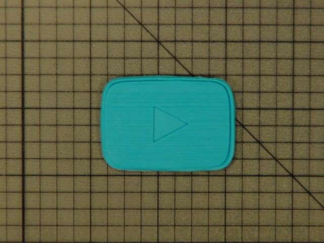 YouTube Play Button 227-056 Cookie Cutter and Stamp Embossed (1)