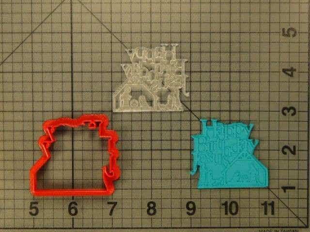 Happy Birthday Jesus 227-063 Cookie Cutter and Stamp Embossed (1)