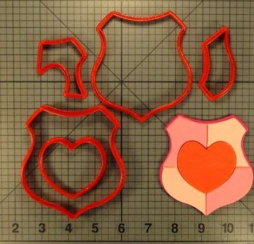 Heart Badge 266-355 Cookie Cutter Set