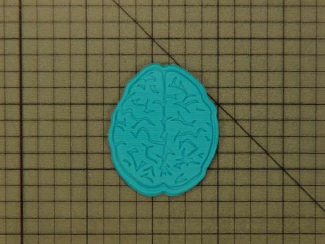 Brain Cookie Cutter and Stamp 227-058 Embossed (2)