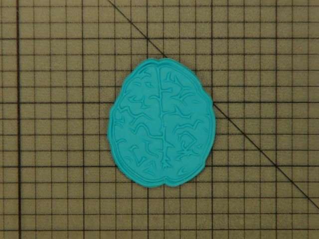 Brain Cookie Cutter and Stamp 227-058 Imprinted (2)