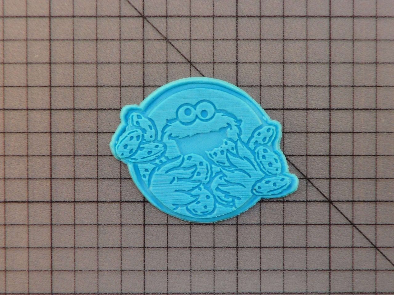 Cookie Monster 227-062 Cookie Cutter and Stamp Embossed (2)