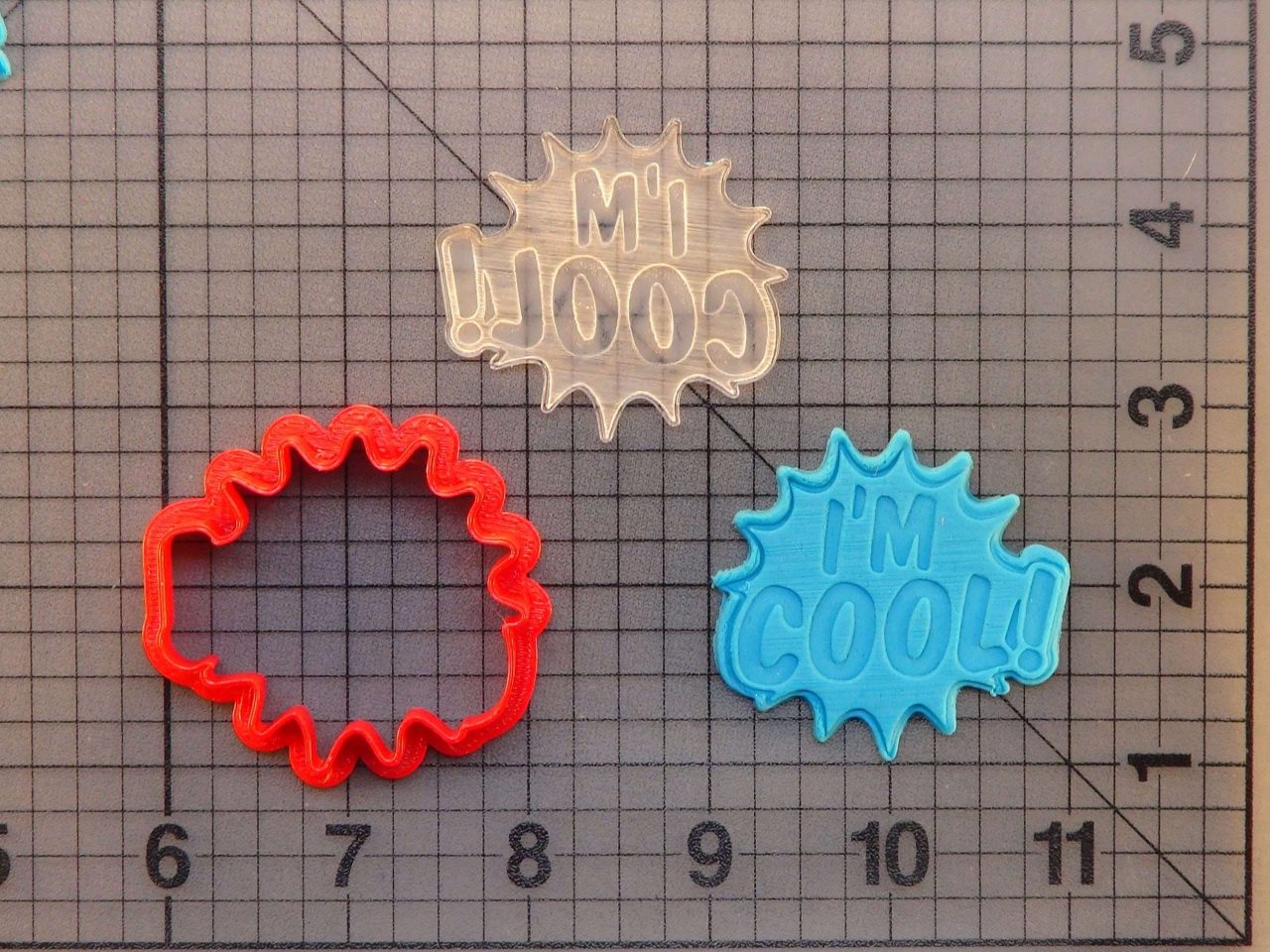 I'm Cool Stamp 227-051 Cookie Cutter and Stamp Embossed (1)