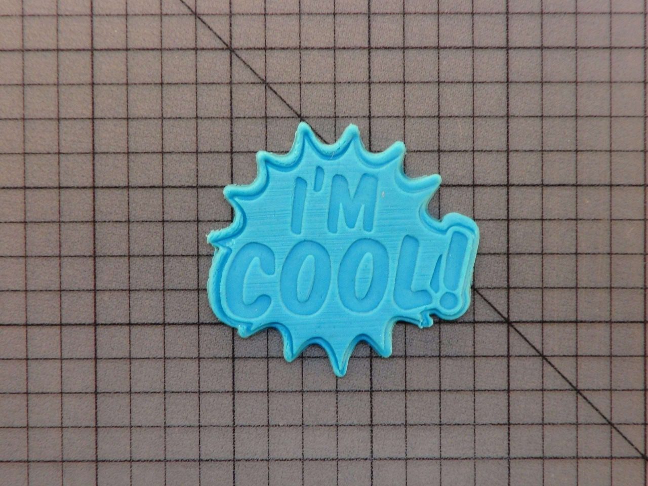 I'm Cool Stamp 227-051 Cookie Cutter and Stamp Embossed (1)