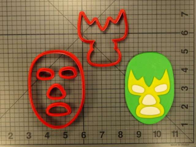 Lucha Libre Mask 266-325 Cookie Cutter Set
