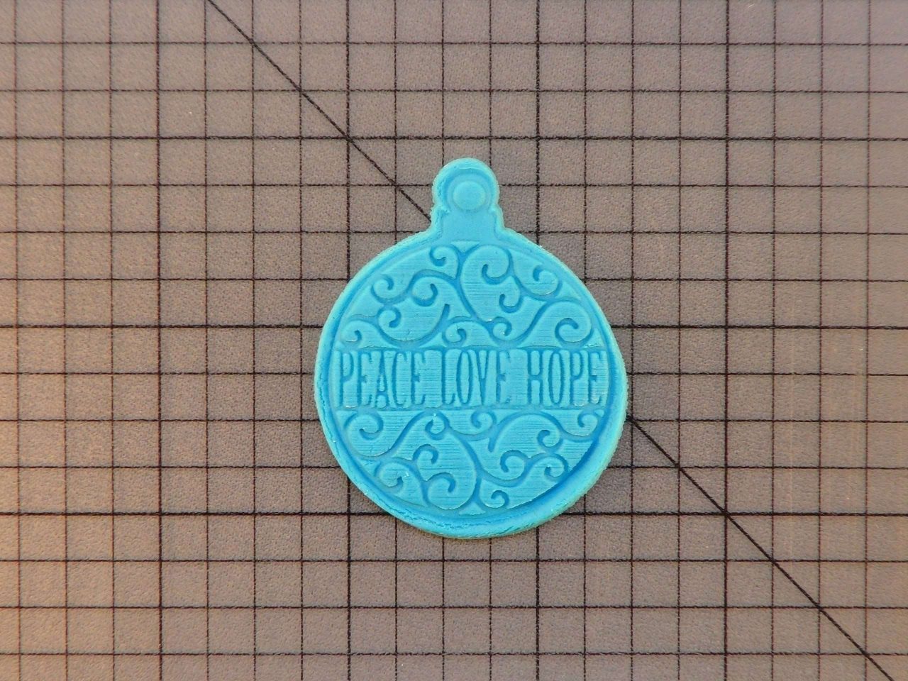 Peace Love Hope 227-050 Cookie Cutter and Stamp Embossed (1)