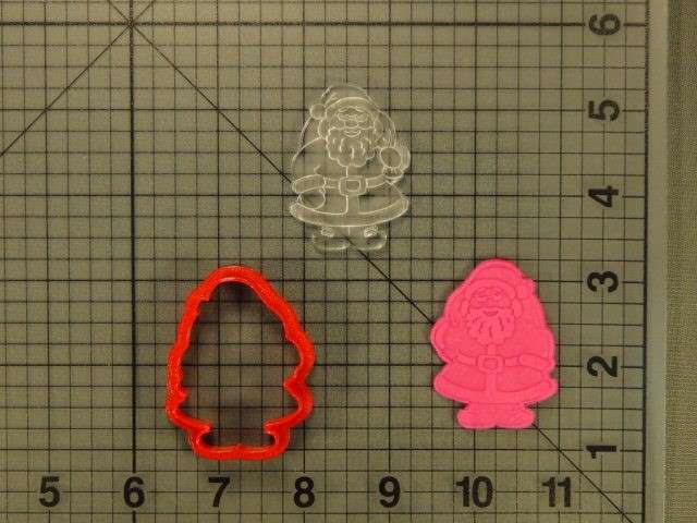 Santa Claus 227-067 Cookie Cutter and Stamp Embossed (1)