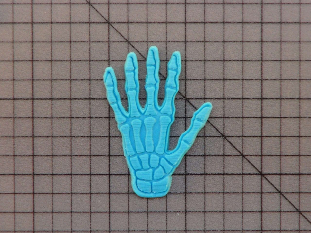 Skeleton Hand 227-054 Cookie Cutter and Stamp Embossed (1)