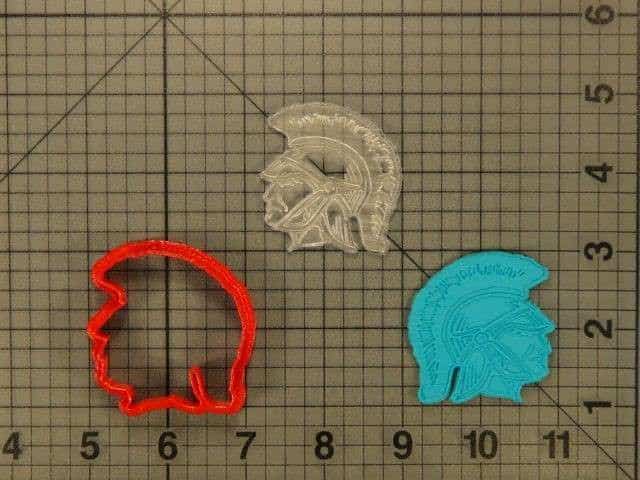 Roman Soldier 227-048 Cookie Cutter and Acrylic Stamp Embossed (2)