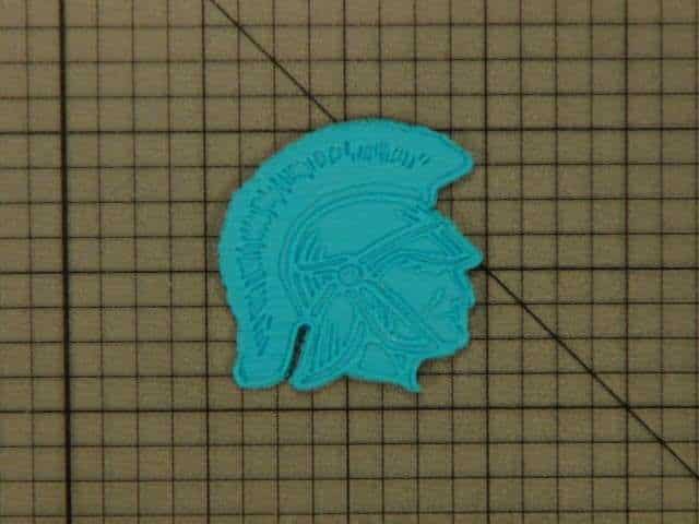 Roman Soldier 227-048 Cookie Cutter and Acrylic Stamp Embossed (1)