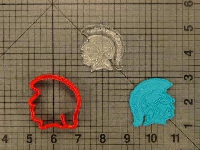 Roman Soldier 227-048 Cookie Cutter and Acrylic Stamp Imprinted (2)
