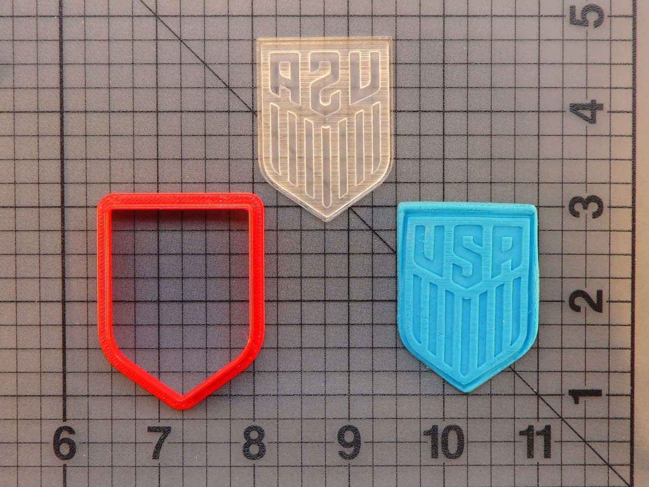 USMNT 227-052 Cookie Cutter and Stamp (Imprinted 1)
