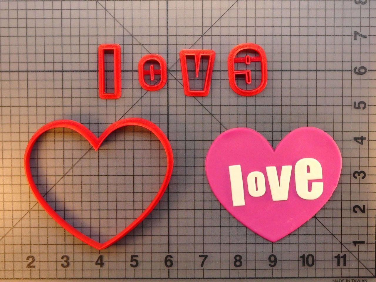 Love Heart 266-389 Cookie Cutter Set
