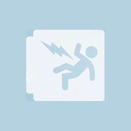Shock Danger 783-493 Stencil