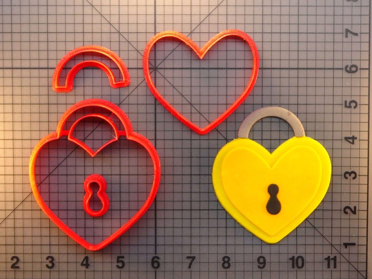 Heart Lock 266-424 Cookie Cutter Set