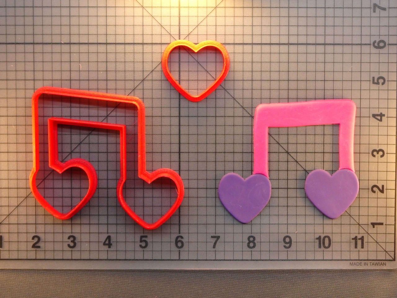 Heart Music Note 266-428 Cookie Cutter Set