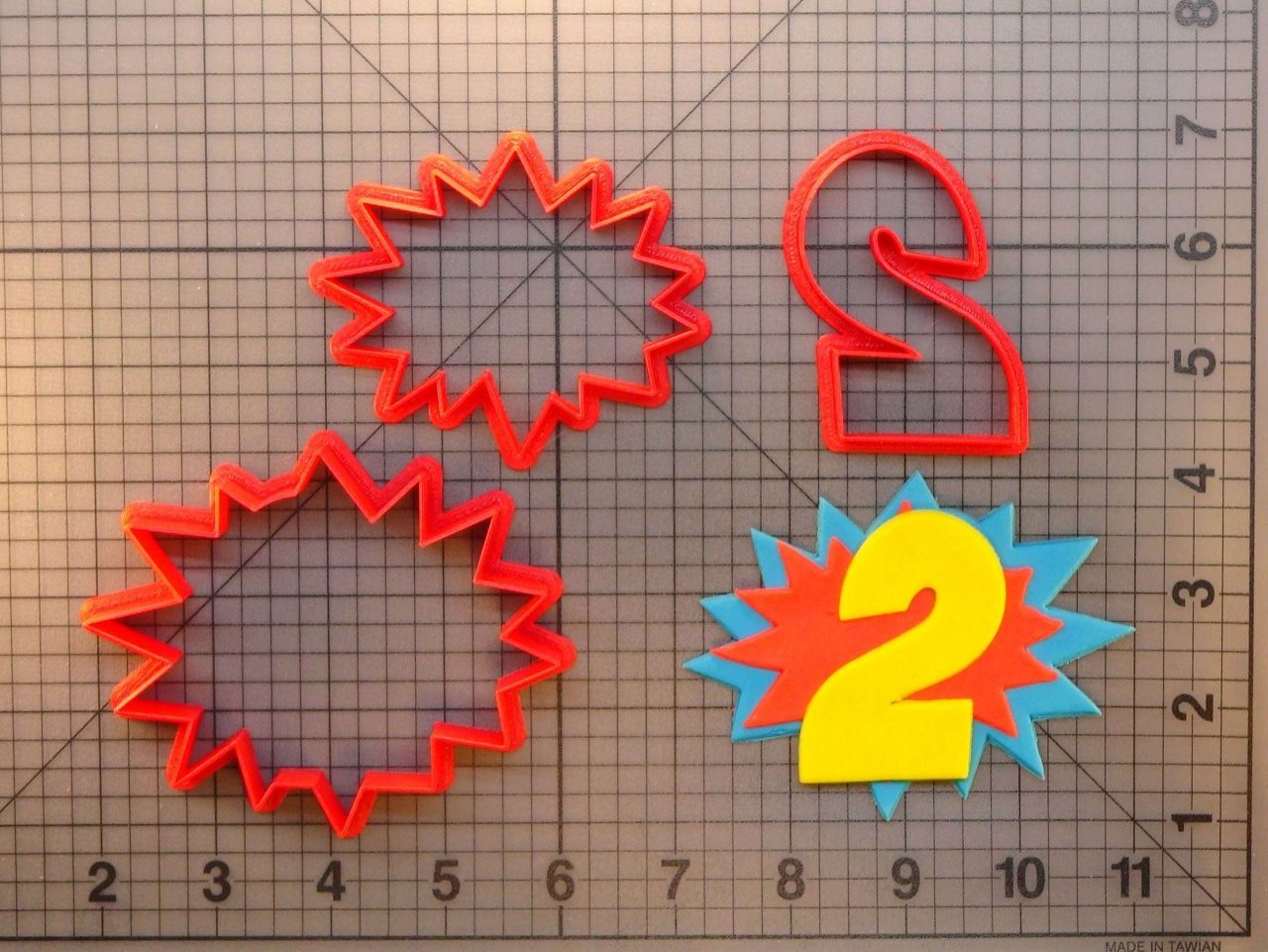 Pow Number 2 266-446 Cookie Cutter Set
