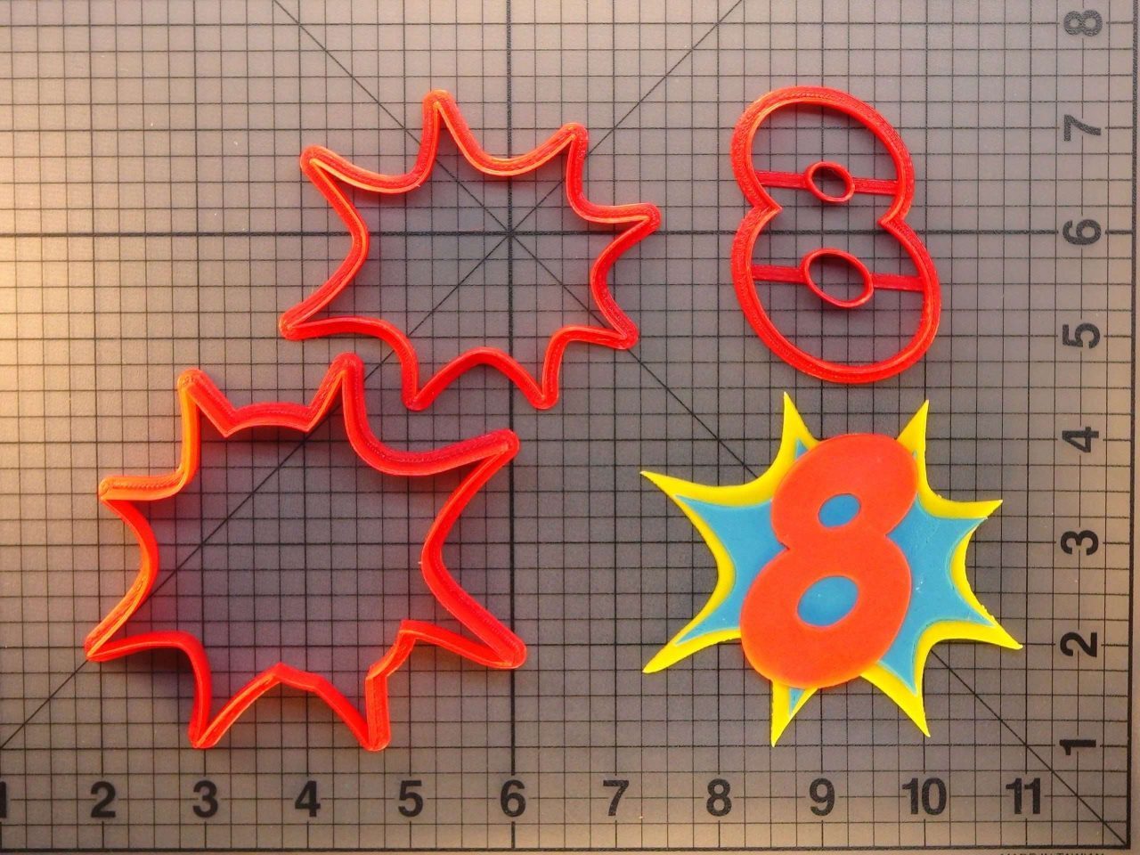 Pow Number 8 266-452 Cookie Cutter Set