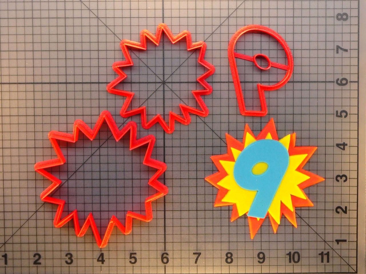 Pow Number 9 266-453 Cookie Cutter Set