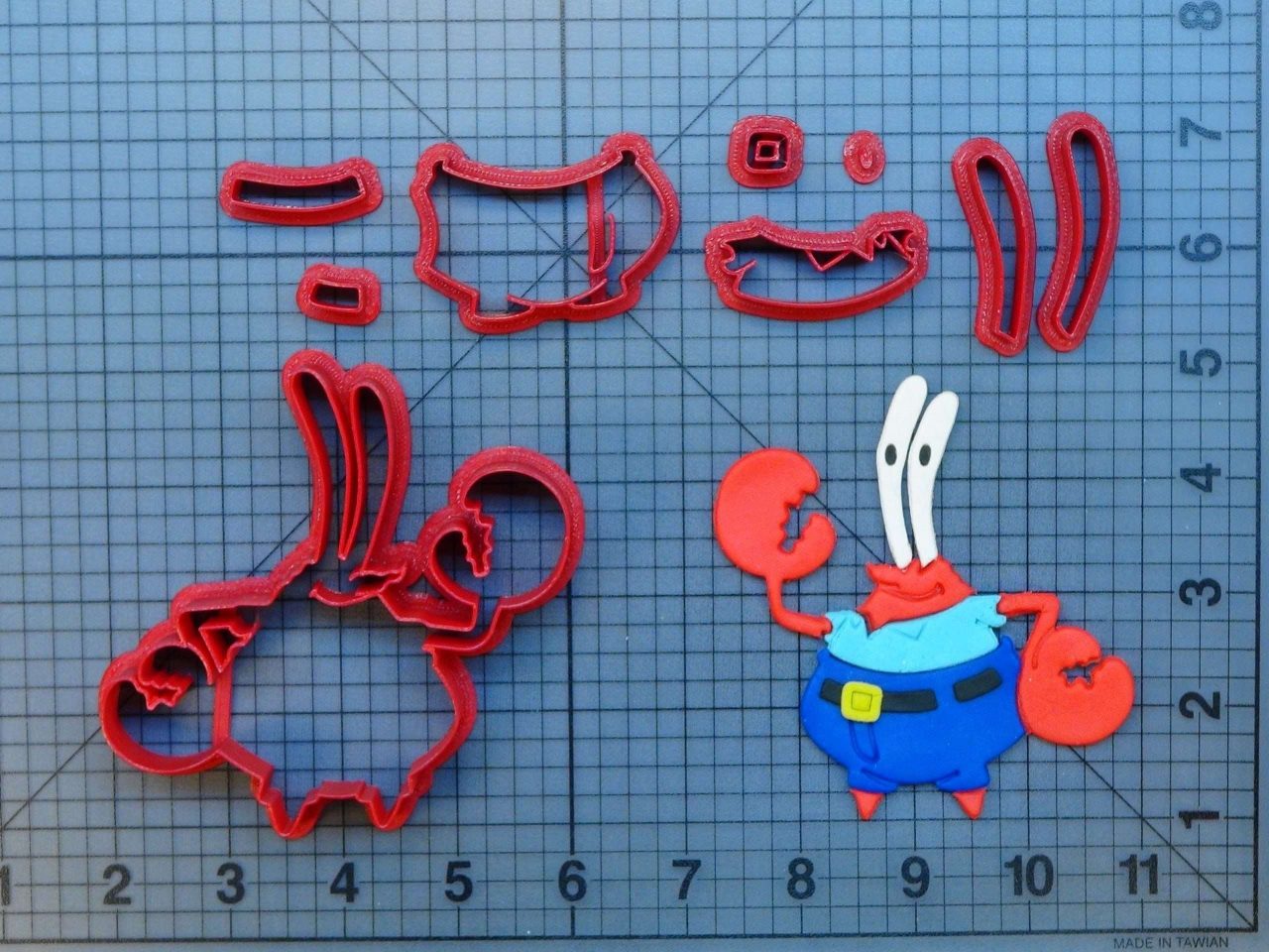 Spongebob Squarepants- Mr. Krabs 266-462 Cookie Cutter Set