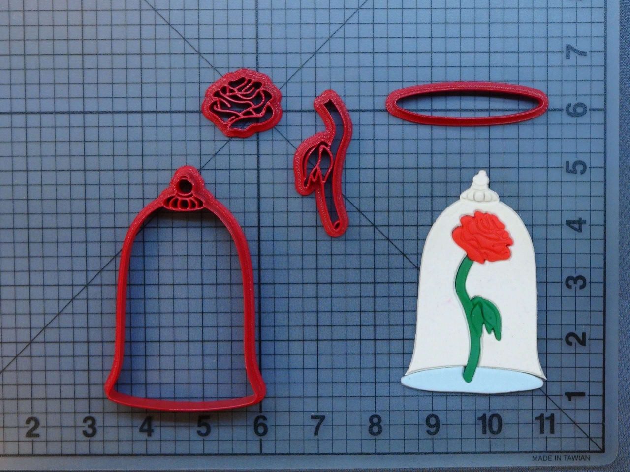 Beauty and the Beast- Rose 266-519 Cookie Cutter Set