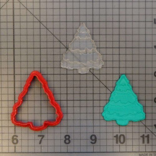 Christmas Tree 227-079 Cookie Cutter and Stamp (Embossed)