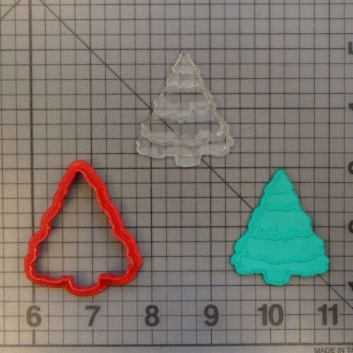 Christmas Tree 227-079 Cookie Cutter and Stamp (Imprinted)