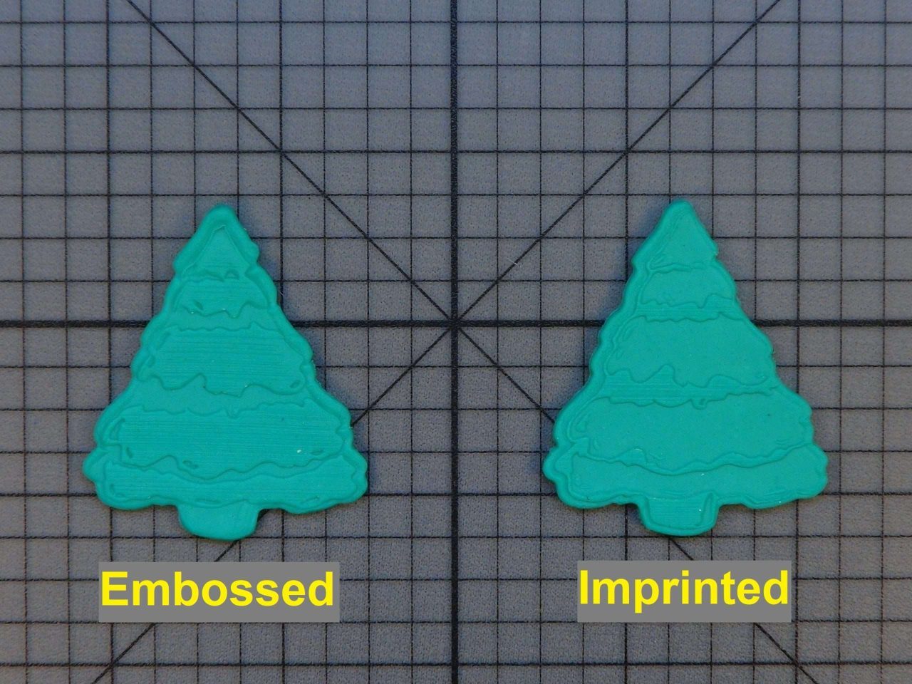 Christmas Tree 227-079 Cookie Cutter and Stamp (Written)