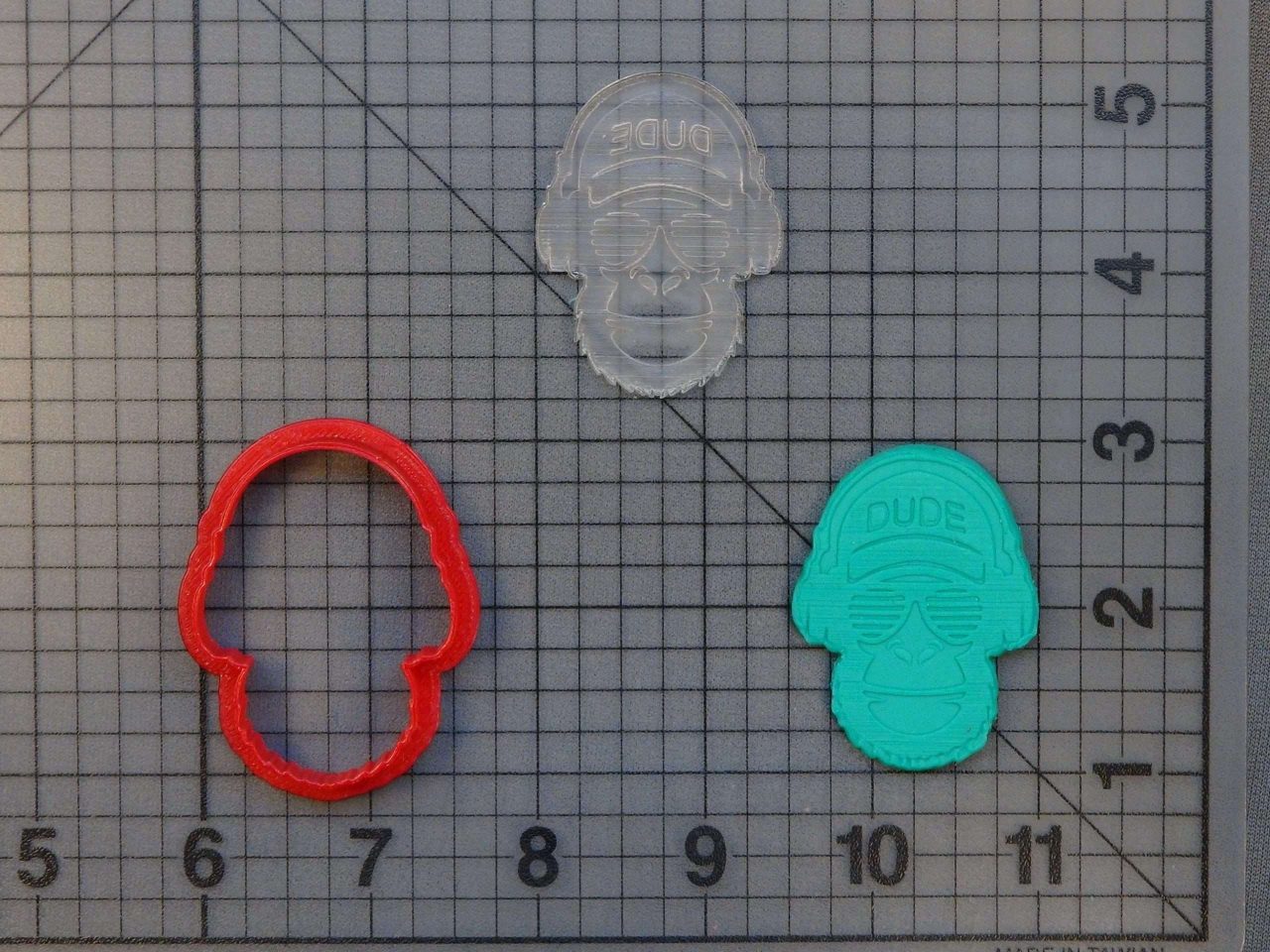 Cool Monkey 227-111 Cookie Cutter and Stamp (Embossed)