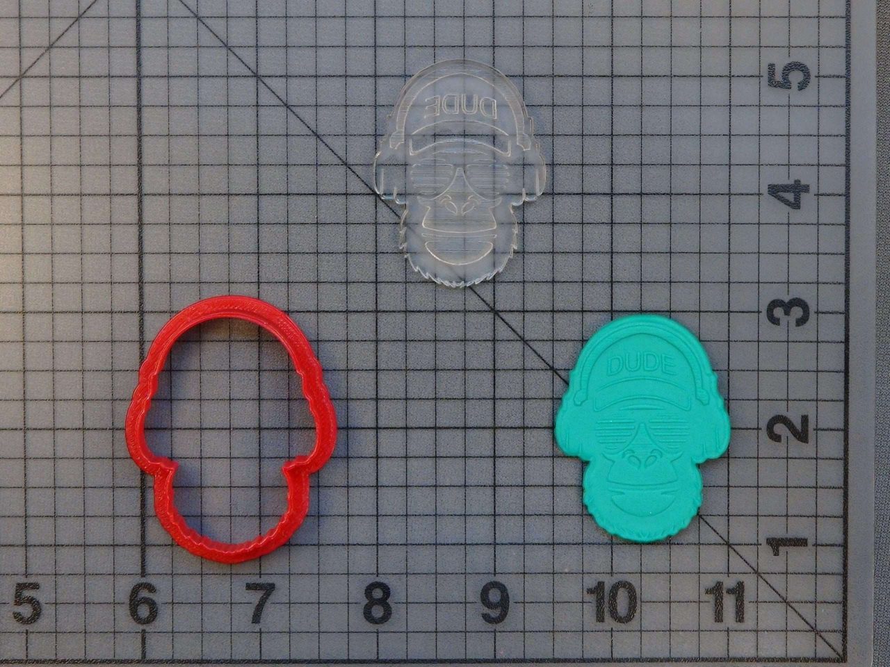 Cool Monkey 227-111 Cookie Cutter and Stamp (Embossed)