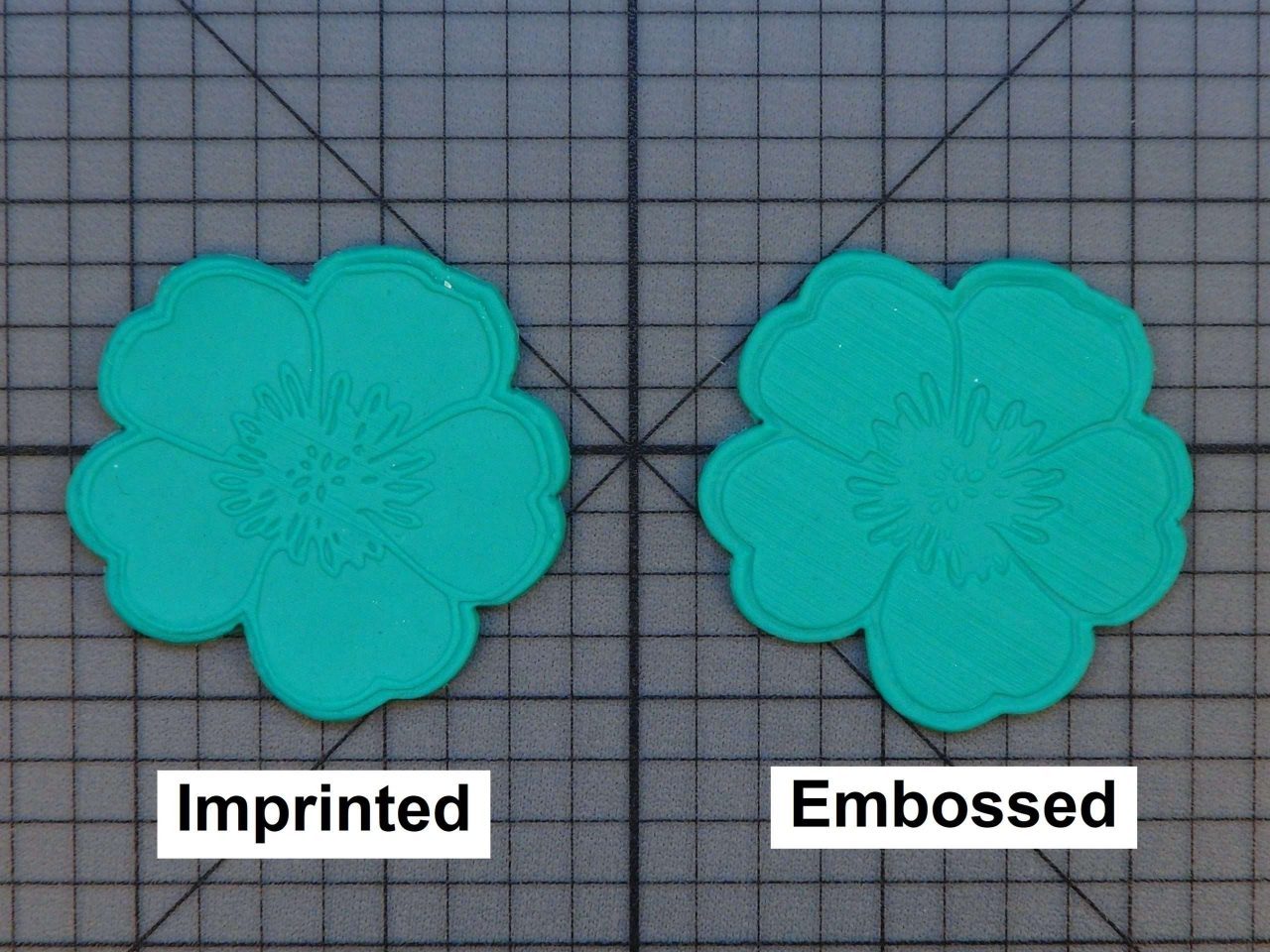 Flower 227-122 Cookie Cutter and Stamp (Written)