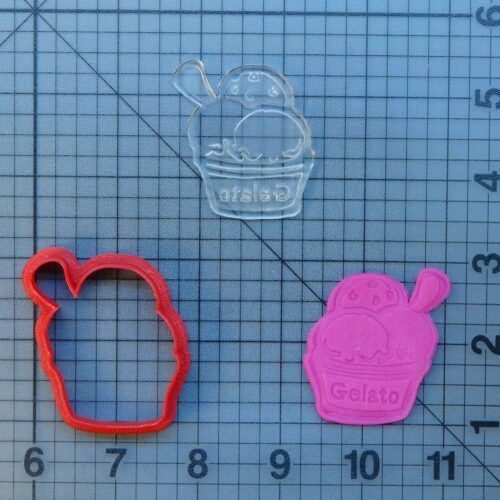 _Gelato 227-083 Cookie Cutter and Stamp (Imprinted)