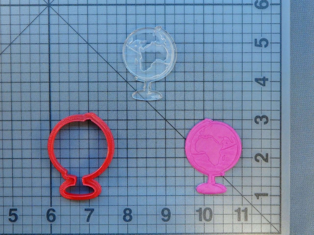 Globe 227-082 Cookie Cutter and Stamp (Imprinted)