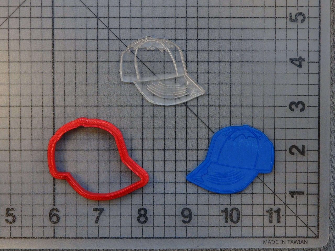 Hat 227-091 Cookie Cutter and Stamp (Embossed)