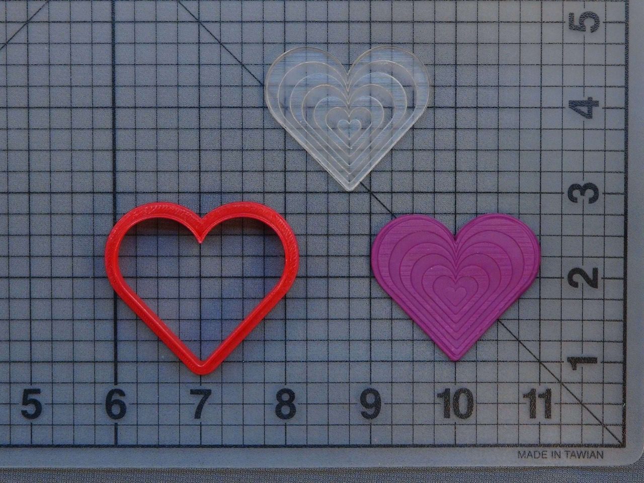 Heart 227-115 Cookie Cutter and Stamp (Embossed)