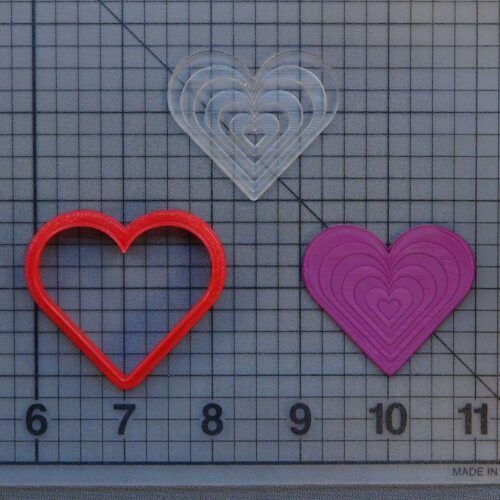 Heart 227-115 Cookie Cutter and Stamp (Embossed)