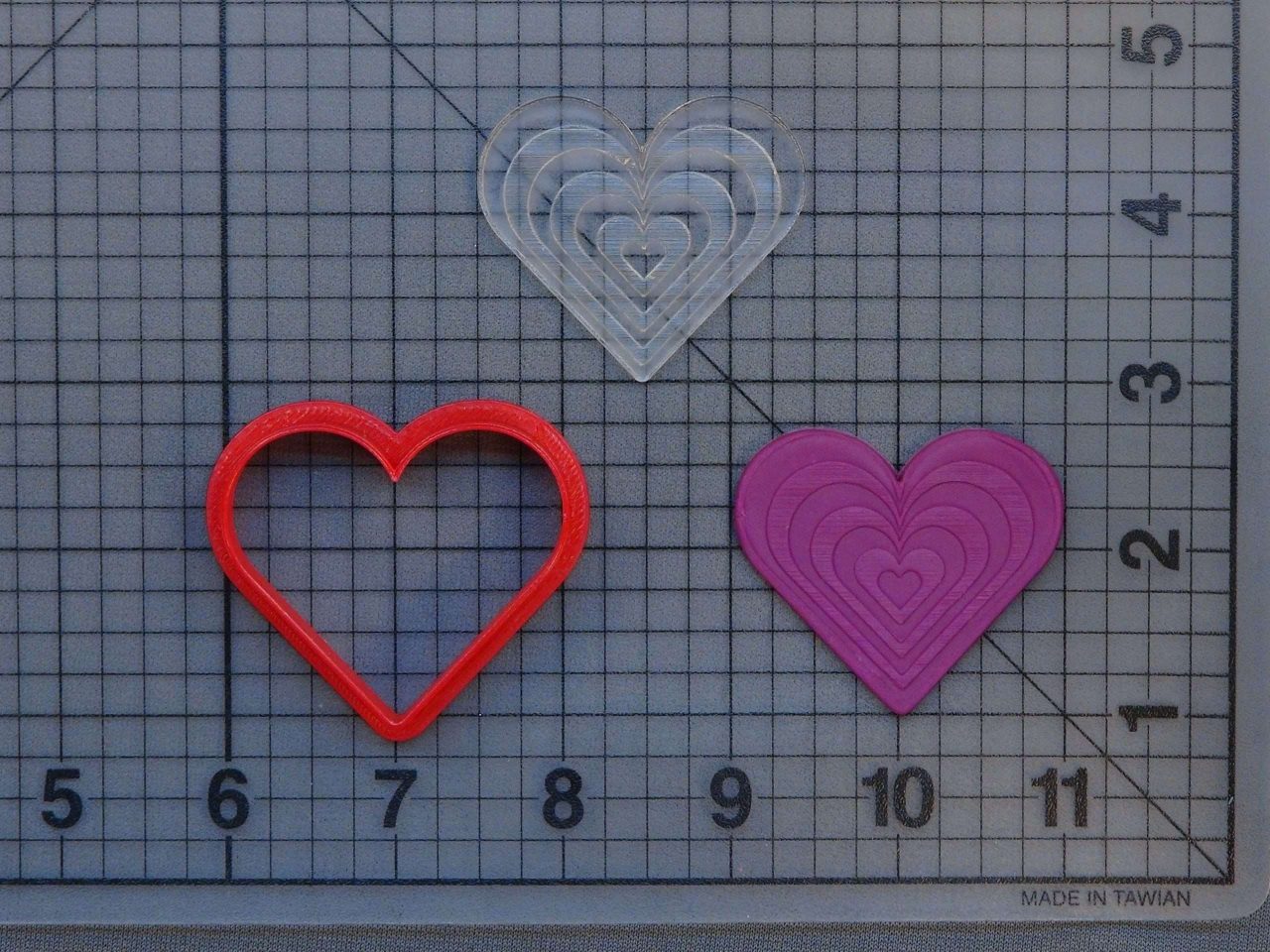 Heart 227-115 Cookie Cutter and Stamp (Embossed)