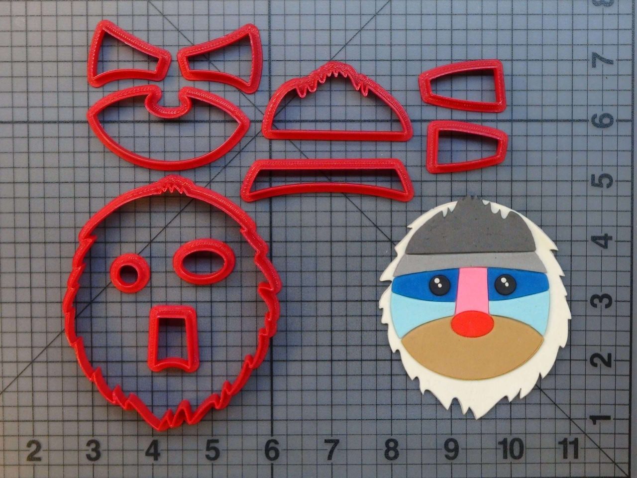 Lion King - Rafiki Toy 266-546 Cookie Cutter Set