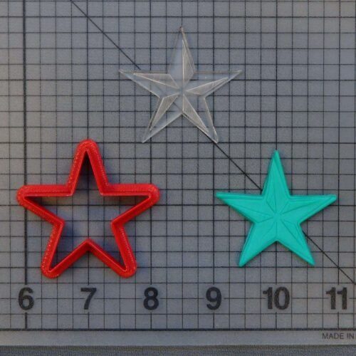 Nautical Star 227-098 Cookie Cutter and Stamp (Imprinted)