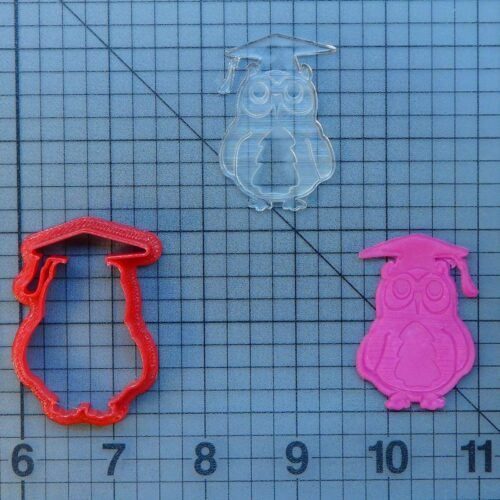 Owl Scholar 227-081 Cookie Cutter and Stamp (Imprinted)