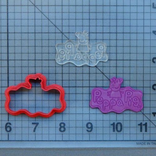 Peppa Pig Logo 227-117 Cookie Cutter and Stamp (Embossed