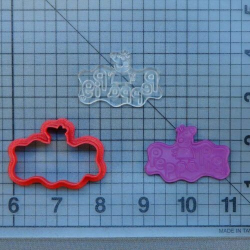 Peppa Pig Logo 227-117 Cookie Cutter and Stamp (Imprinted)